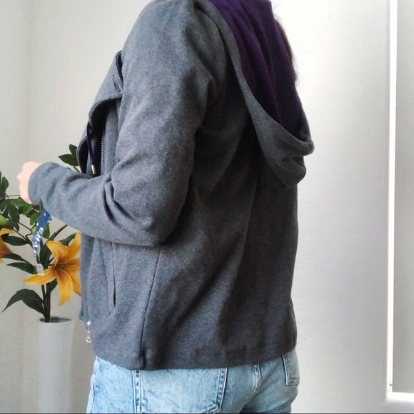 NEW CHAPS gray biker style jacket - Picture 2 of 6